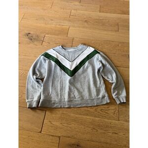 Maeve by Anthropologie‎ Gray V Chevron Sweatshirt Medium